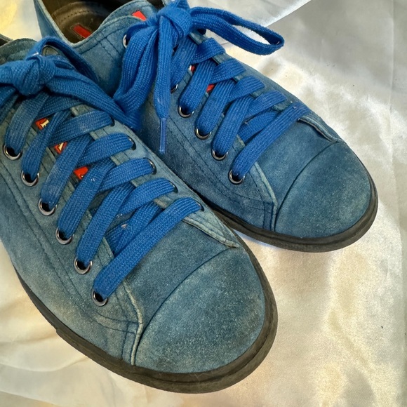 Prada Men suede Lace up Sneakers - Picture 2 of 9